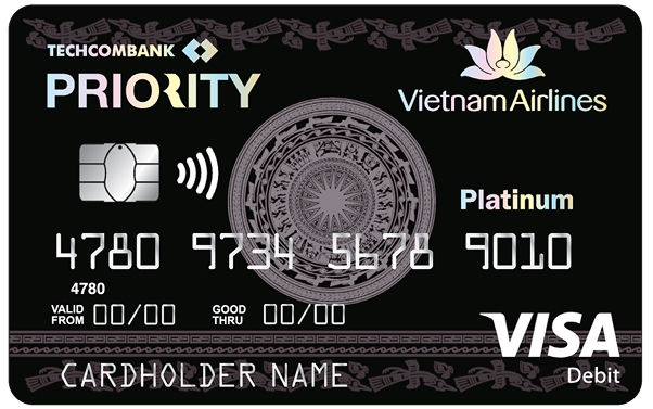 Thẻ ghi nợ Vietnam Airlines Visa Platinum Priority