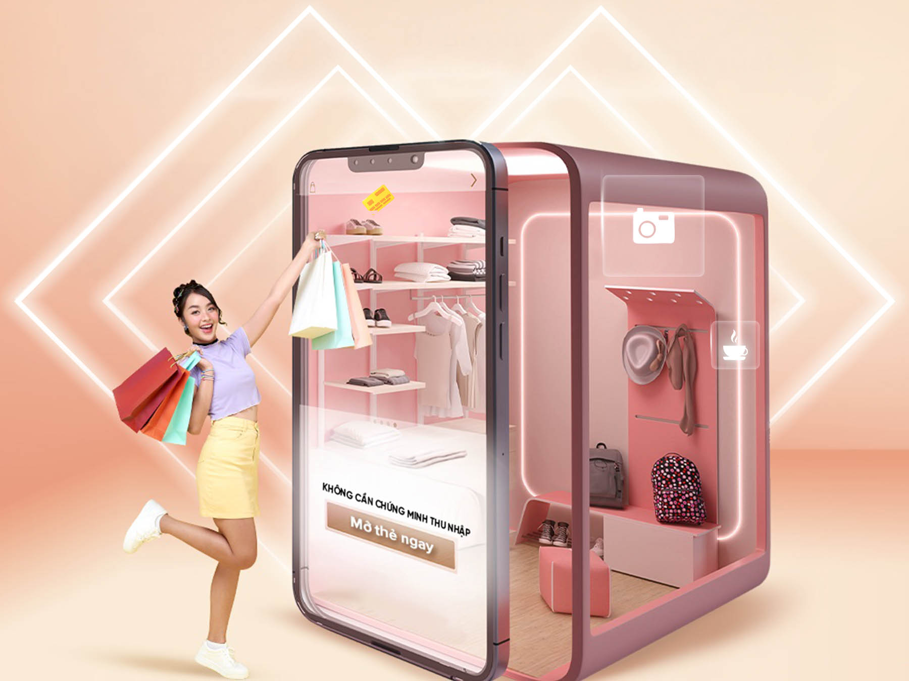 Mở thẻ tín dụng không cần chứng minh thu nhập.