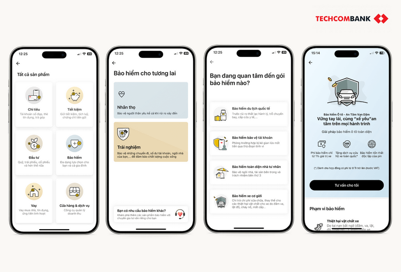 Liên hệ chuyên gia Techcombank qua Techcombank Mobile.